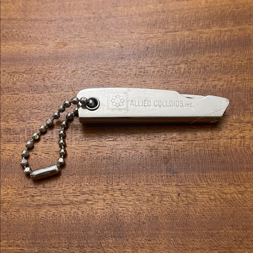 Allied. Colloids Inc. Utility Knife Nail Knife Promotional